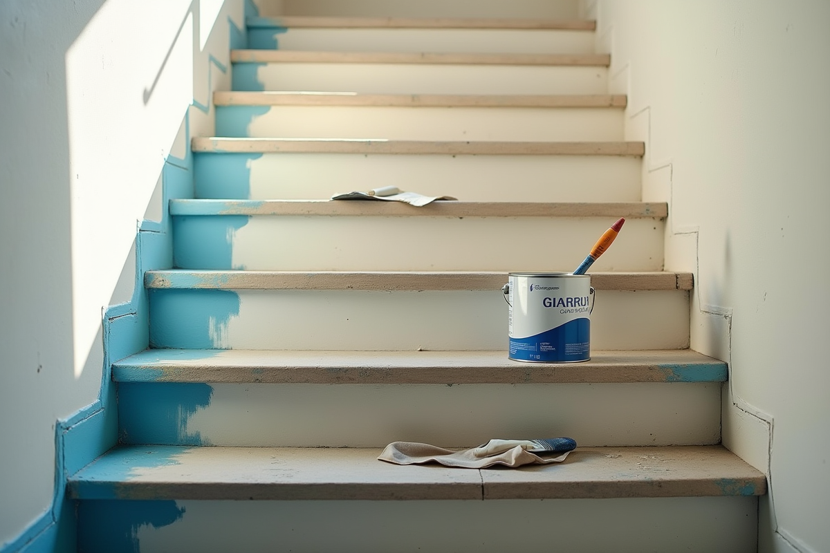 escaliers peints
